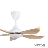 Vannus LUNA 5B/40 MATT WHITE MAPLE 40" Ceiling Fan 5 Blades Matt White Maple | TBM Online