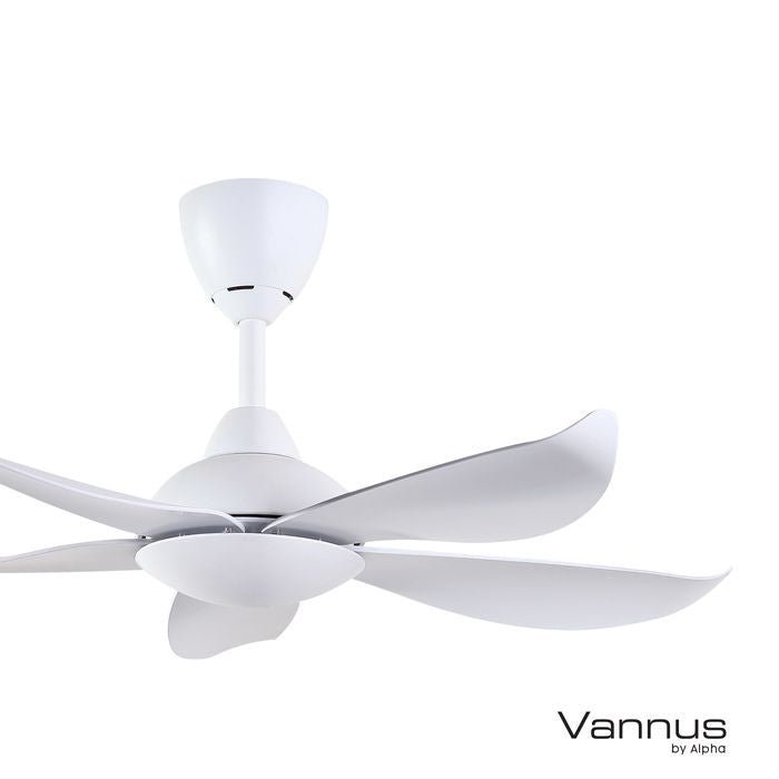 Vannus LUNA 5B/40 MATT WHITE 40" Ceiling Fan 5 Blades Matt White | TBM Online