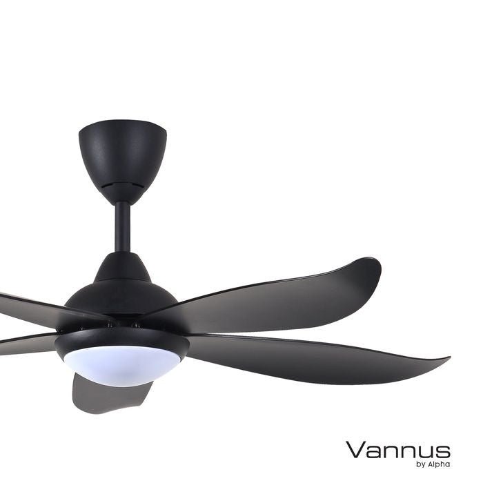 Vannus LUNA 5B/46 LED MATT BLACK 46" Ceiling Fan 5 Blades Matt Black | TBM Online