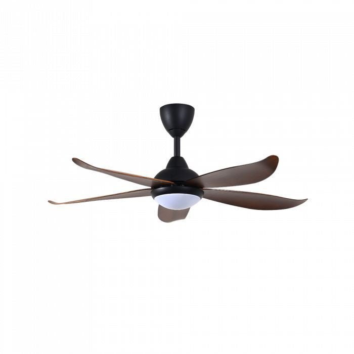 Vannus LUNA 5B/46 LED MATT BLACK WALNUT 46" Ceiling Fan 5 Blades LED Matt Black/Walnut | TBM Online