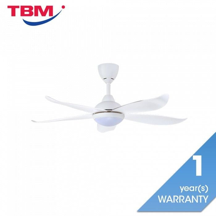 Vannus LUNA 5B/46 LED MATT WHITE 46" Ceiling Fan 5 Blades LED Matt White | TBM Online