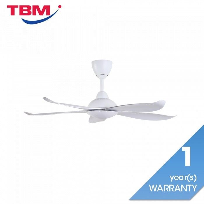 Vannus LUNA 5B/46 MATT WHITE 46" Ceiling Fan 5 Blades Matt White | TBM Online