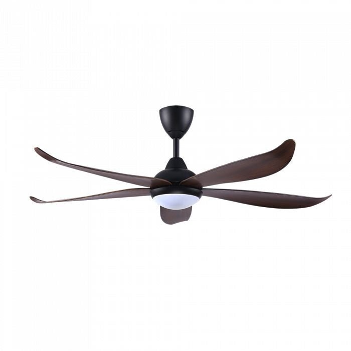 Vannus LUNA 5B/56 LED MATT BLACK WALNUT 56" Ceiling Fan 5 Blades LED Matt Black Walnut | TBM Online