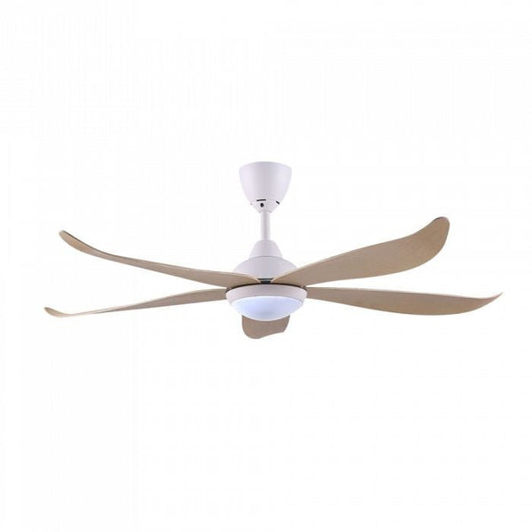 Vannus LUNA 5B/56 LED MATT WHITE MAPLE 56" Ceiling Fan 5 Blades LED Matt White Maple | TBM Online