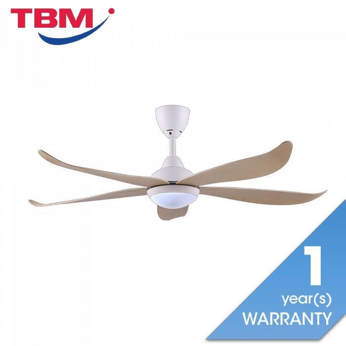 Vannus LUNA 5B/56 LED MATT WHITE MAPLE 56" Ceiling Fan 5 Blades LED Matt White Maple | TBM Online