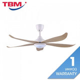 Vannus LUNA 5B/56 LED MATT WHITE MAPLE 56" Ceiling Fan 5 Blades LED Matt White Maple | TBM Online