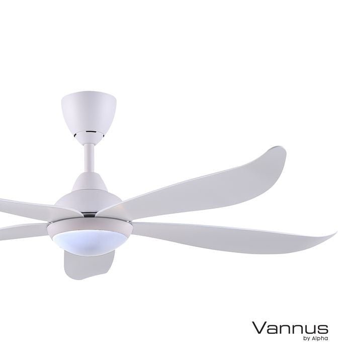 Vannus LUNA 5B/56 LED MATT WHITE 56" Ceiling Fan 5 Blades LED Matt White | TBM Online