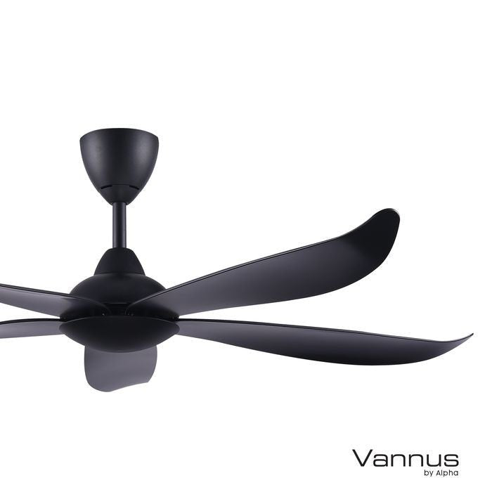 Vannus LUNA 5B/56 MATT BLACK 56" Ceiling Fan 5 Blades Matt Black | TBM Online