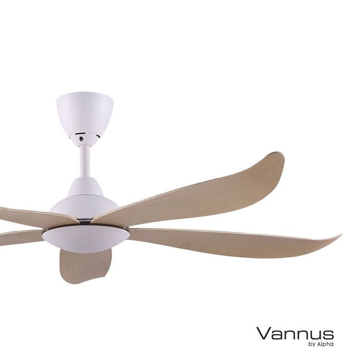 Vannus LUNA 5B/56 MATT WHITE MAPLE 56" Ceiling Fan 5 Blades Matt White Maple | TBM Online