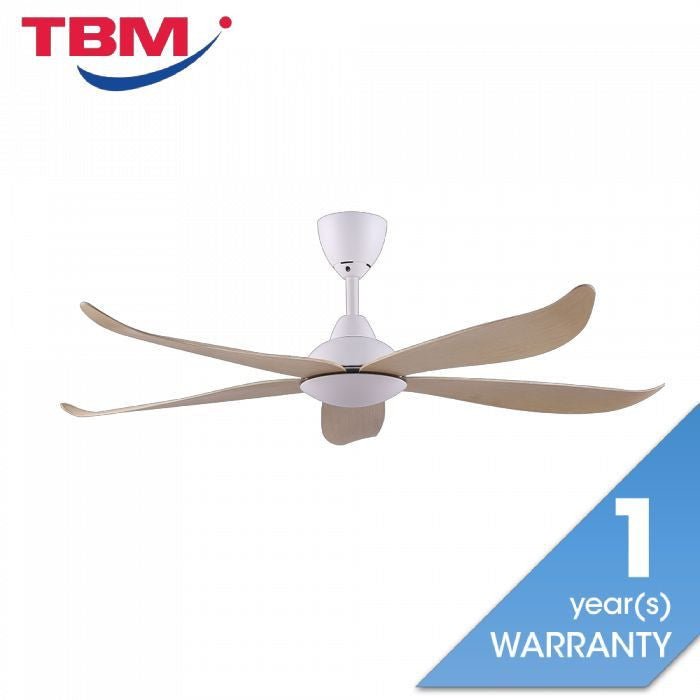 Vannus LUNA 5B/56 MATT WHITE MAPLE 56" Ceiling Fan 5 Blades Matt White Maple | TBM Online