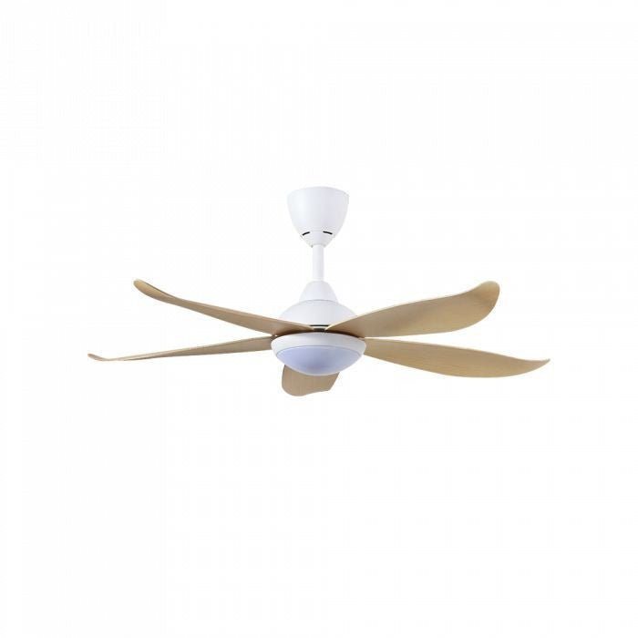 Vannus LUNA LED 5B/46 MATT WHITE MAPLE 46" Ceiling Fan 5 Blades LED Matt White Maple | TBM Online