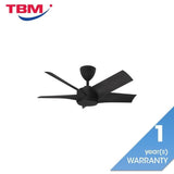 Vannus PRISTI 5B/40 MATT BLACK 5 Blades 40 Inch DC Motor Matt Black | TBM Online