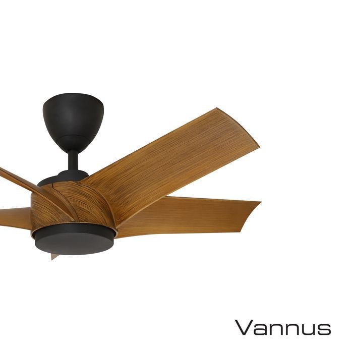 Vannus PRISTI 5B/40 WALNUT/MB 5 Blades 40 Inch DC Motor Walnut Matt Black | TBM Online