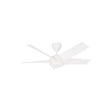 Vannus PRISTI 5B/46 LED MATT WHITE 5 Blades 46 Inch LED DC Motor Matt White | TBM Online