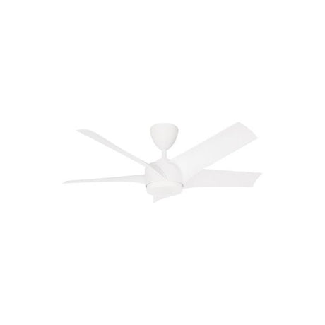 Vannus PRISTI 5B/46 LED MATT WHITE 5 Blades 46 Inch LED DC Motor Matt White | TBM Online