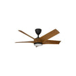 Vannus PRISTI 5B/46 LED WALNUT/MB 5 Blades 46 Inch LED DC Motor Walnut Matt Black | TBM Online