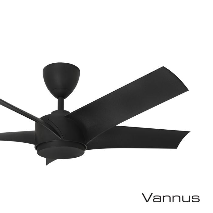 Vannus PRISTI 5B/46 MATT BLACK 5 Blades 46 Inch DC Motor Matt Black | TBM Online