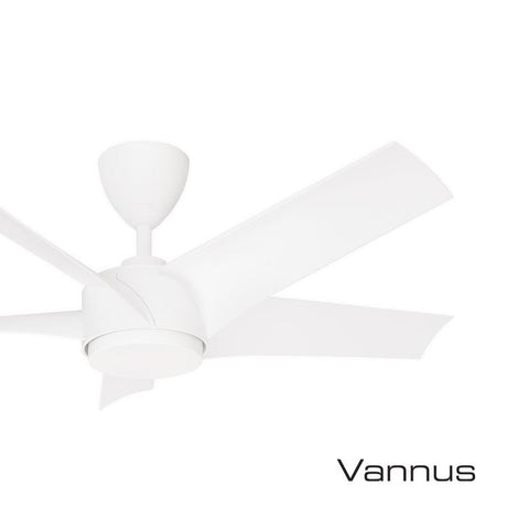 Vannus PRISTI 5B/46 MATT WHITE 5 Blades 46 Inch DC Motor Matt White | TBM Online