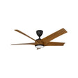 Vannus PRISTI 5B/52 LED WALNUT/MB 5 Blades 52 Inch LED DC Motor Walnut Matt Black | TBM Online
