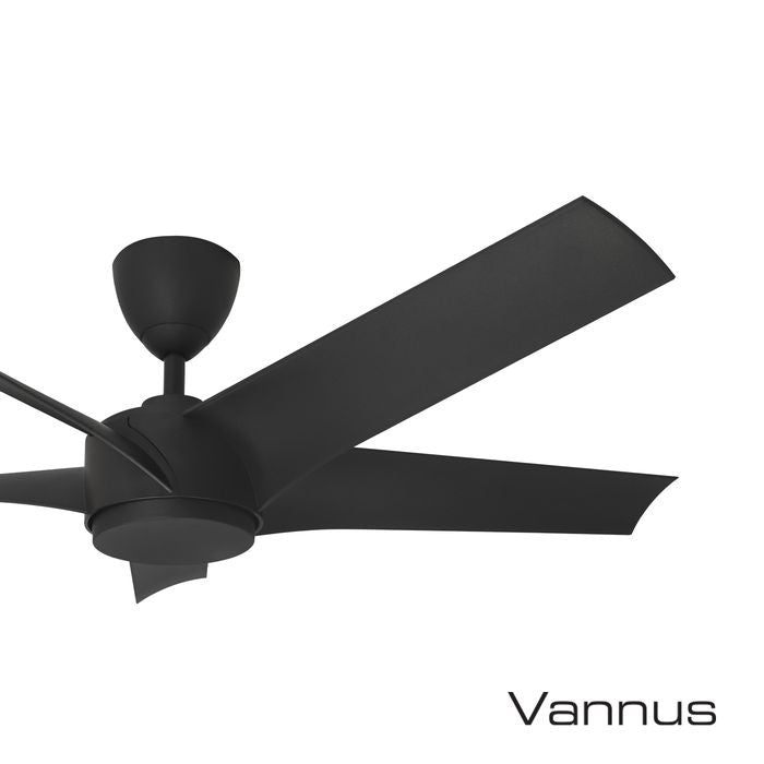 Vannus PRISTI 5B/52 MATT BLACK 5 Blades 52 Inch DC Motor Matt Black | TBM Online