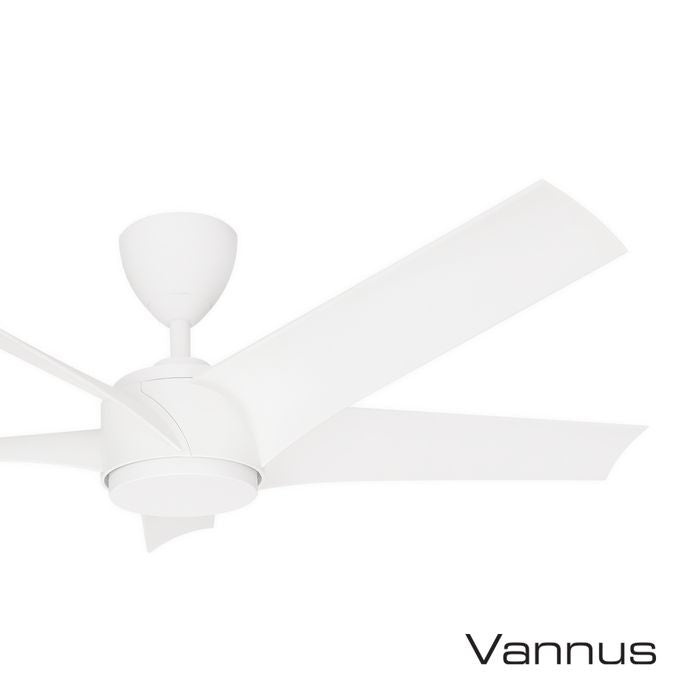 Vannus PRISTI 5B/52 MATT WHITE 5 Blades 52 Inch DC Motor Matt White | TBM Online