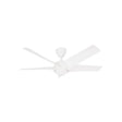 Vannus PRISTI 5B/52 MATT WHITE 5 Blades 52 Inch DC Motor Matt White | TBM Online