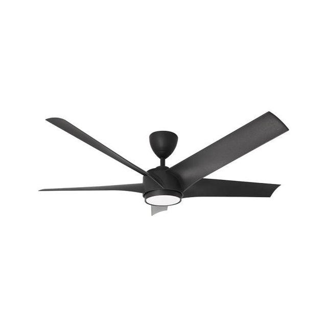 Vannus PRISTI 5B/56 LED MATT BLACK 5 Blades 56 Inch LED DC Motor Matt Black | TBM Online