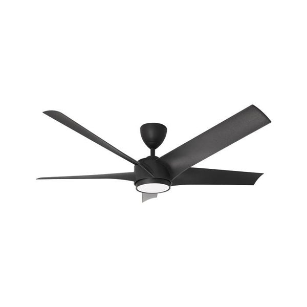 Vannus PRISTI 5B/56 LED MATT BLACK 5 Blades 56 Inch LED DC Motor Matt Black | TBM Online