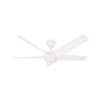 Vannus PRISTI 5B/56 LED MATT WHITE 5 Blades 56 Inch LED DC Motor Matt White | TBM Online