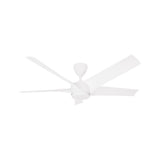 Vannus PRISTI 5B/56 LED MATT WHITE 5 Blades 56 Inch LED DC Motor Matt White | TBM Online