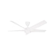 Vannus PRISTI 5B/56 MATT WHITE 5 Blades 56 Inch DC Motor Matt White | TBM Online