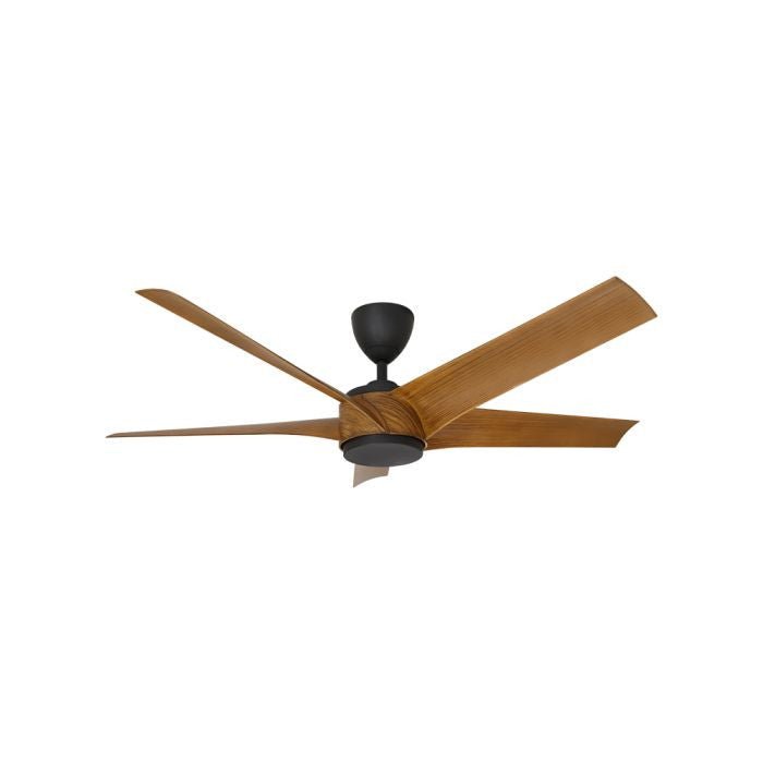 Vannus PRISTI 5B/56 WALNUT/MB 5 Blades 56 Inch DC Motor Walnut Matt Black | TBM Online