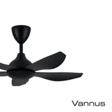 Alpha Vannus SENI-5B/40 MATT BLACK Ceiling Fan 40" 5 Blades Matt Black | TBM Online