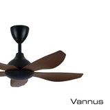 Alpha Vannus SENI-5B/40 WALNUT/MB Ceiling Fan 40" 5 Blades Walnut | TBM Online