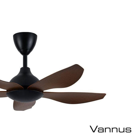 Alpha Vannus SENI-5B/40 WALNUT/MB Ceiling Fan 40" 5 Blades Walnut | TBM Online