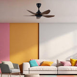 Alpha Vannus SENI-5B/40 WALNUT/MB Ceiling Fan 40" 5 Blades Walnut | TBM Online