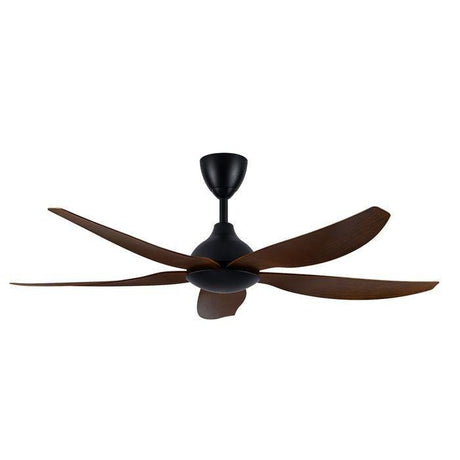 Alpha Vannus SENI-5B/56 WALNUT/MB Ceiling Fan 56" 5 Blades Walnut | TBM Online