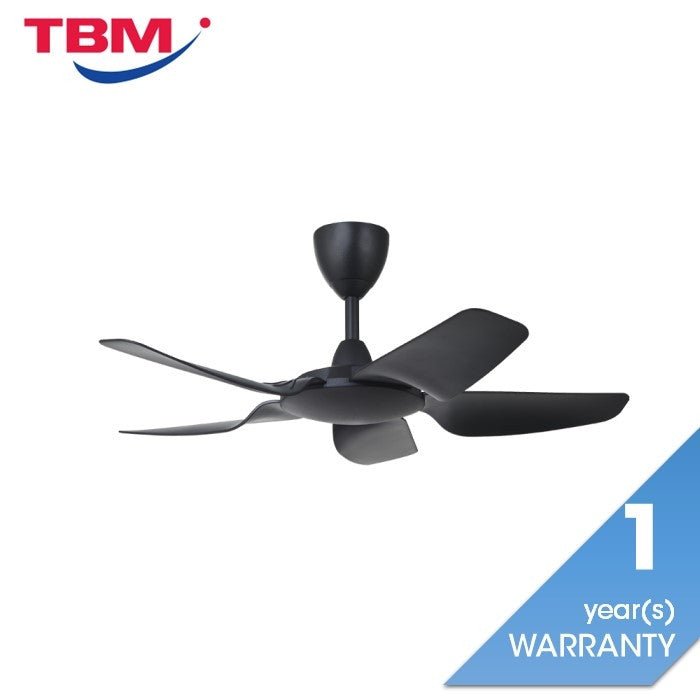 Vannus IRIZ 5B/40 MATT BLACK Ceiling Fan 5 Blades 40 Inch Motor DC Matt Black | TBM Online