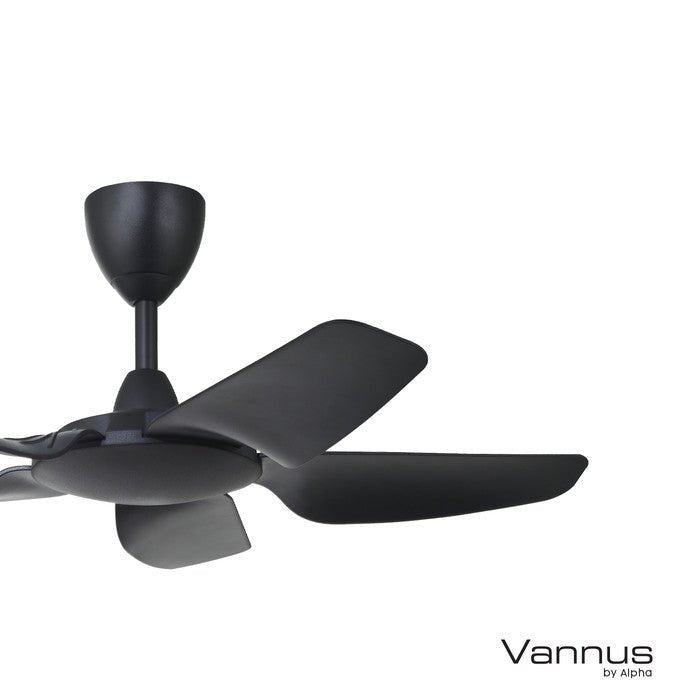 Vannus IRIZ 5B/40 MATT BLACK Ceiling Fan 5 Blades 40 Inch Motor DC Matt Black | TBM Online