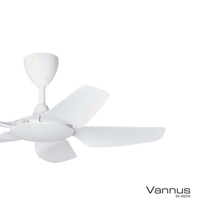 Vannus IRIZ 5B/40 MATT WHITE Ceiling Fan 5 Blades 40 Inch Motor DC Matt White | TBM Online