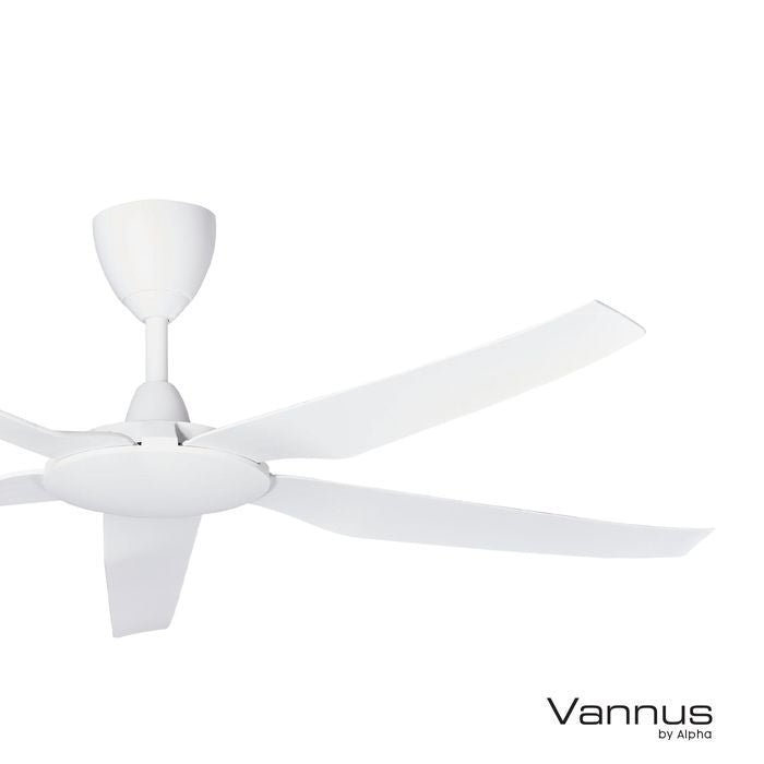 Vannus IRIZ 5B/56 MATT WHITE Ceiling Fan 5 Blades 56 Inch Motor DC Matt White | TBM Online