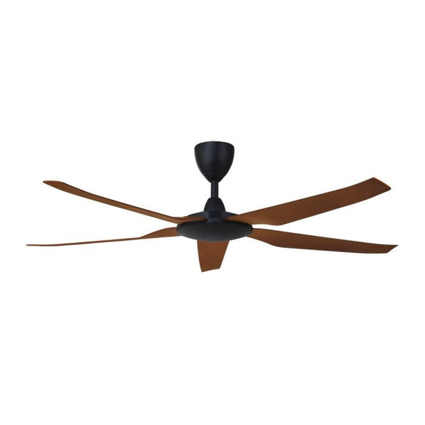 Vannus IRIZ 5B/56 WALNUT MATT BLACK Ceiling Fan 5 Blades 56 Inch Motor DC Walnut Matt Black | TBM Online