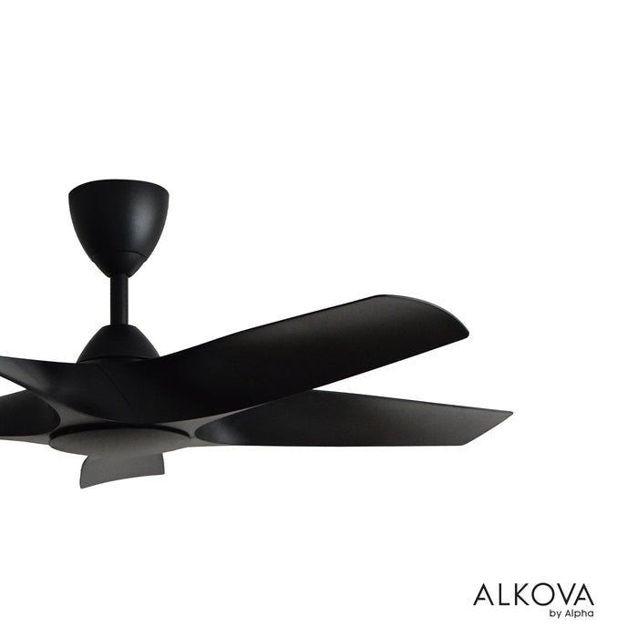 Alkova AXIS 5B/48 MATT BLACK Ceiling Fan 48" 5 Blades Matt Black | TBM Online