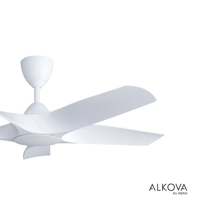Alkova AXIS 5B/48 MATT WHITE Ceiling Fan 48" 5 Blades Matt White | TBM Online