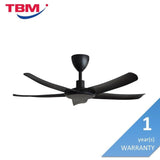 Alkova PAZION G2 5B/46 MATT BLACK Ceiling Fan 5 Blades 46 Inch Matt Black | TBM Online