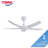 Alkova PAZION G2 5B/46 MATT WHITE Ceiling Fan 5 Blades 46 Inch Matt White | TBM Online