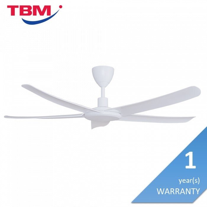 Alkova PAZION G2 5B/56 MATT WHITE Ceiling Fan 5 Blades 56 Inch Matt White | TBM Online