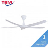 Alkova PAZION G2 5B/56 MATT WHITE Ceiling Fan 5 Blades 56 Inch Matt White | TBM Online