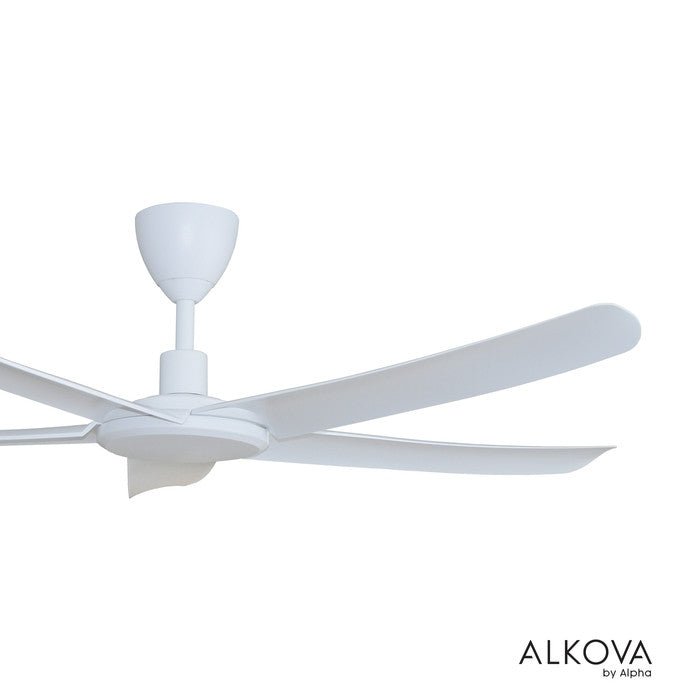 Alkova PAZION G2 5B/56 MATT WHITE Ceiling Fan 5 Blades 56 Inch Matt White | TBM Online