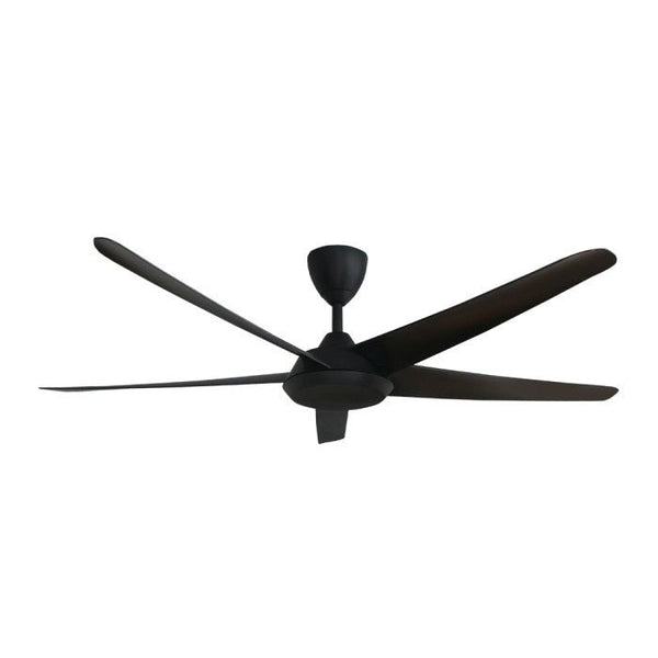 Alkova RACER 5B/60 MATT BLACK Ceiling Fan 60" 5 Blades Matt Black | TBM Online